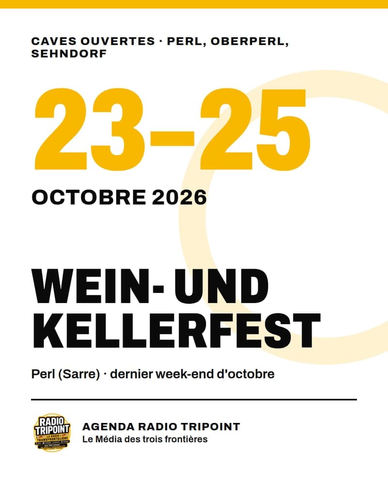 Affiche Radio Tripoint : Perler Wein- und Kellerfest, fin octobre 2026