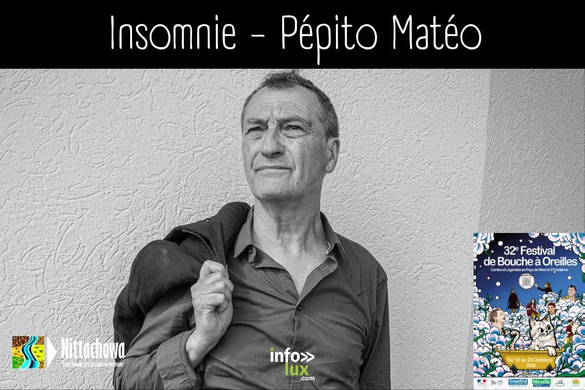 Visuel du spectacle Insomnie de Pépito Matéo