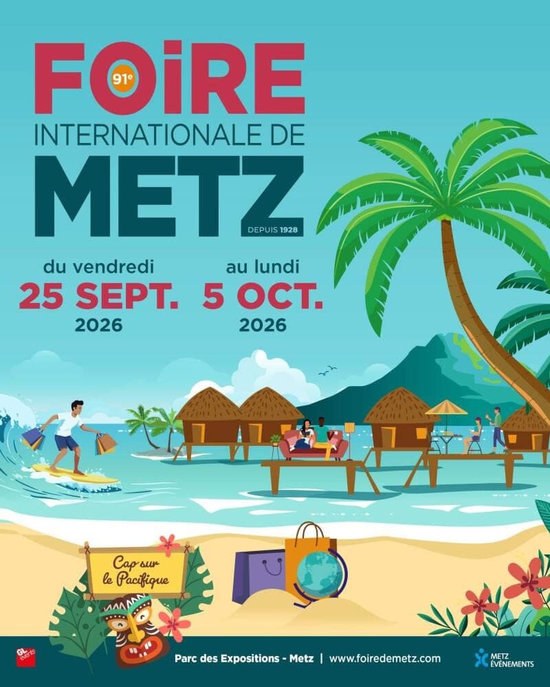 Affiche : 91e Foire internationale de Metz, du 25 septembre au 5 octobre 2026