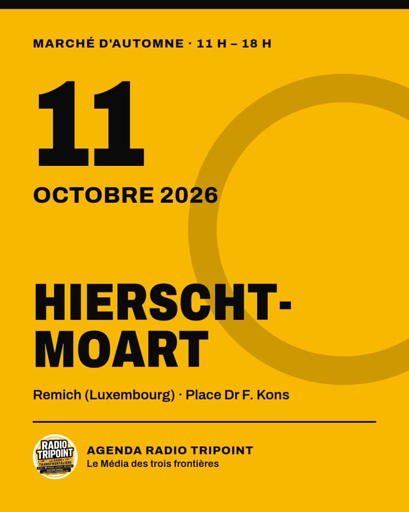 Affiche Radio Tripoint : Hierschtmoart, 11 octobre 2026 à Remich